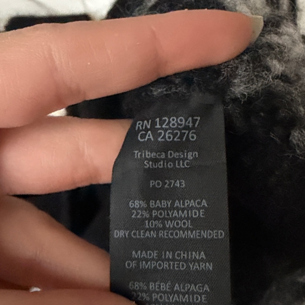 Nili Lotan Black and Cream Chevron Sweater - Picture 6 of 6